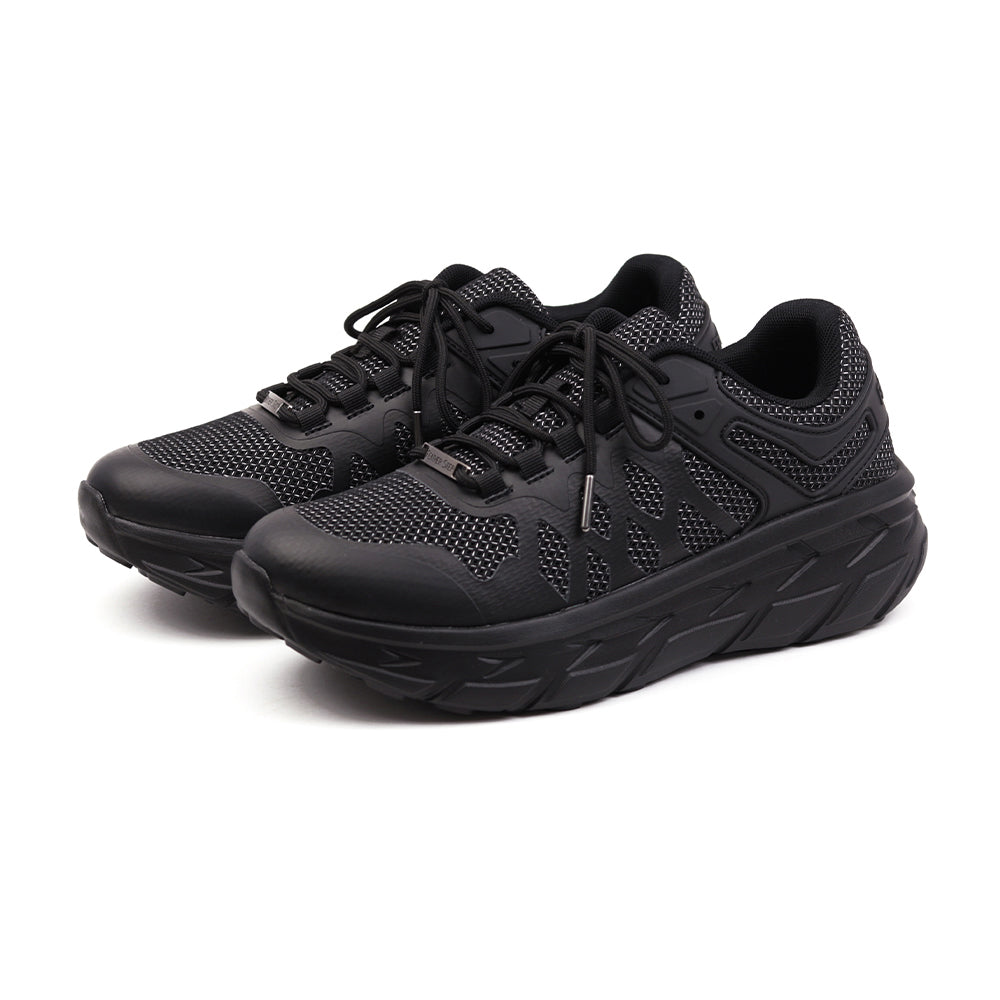 レースアップ スニーカー FS01｜BLACK 日本製 ストリートスニーカー 