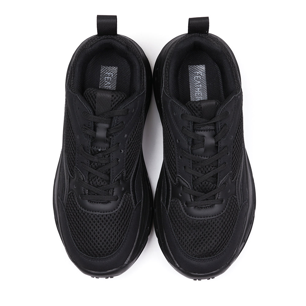 レースアップ スニーカー FS303|BLACK レディース 厚底