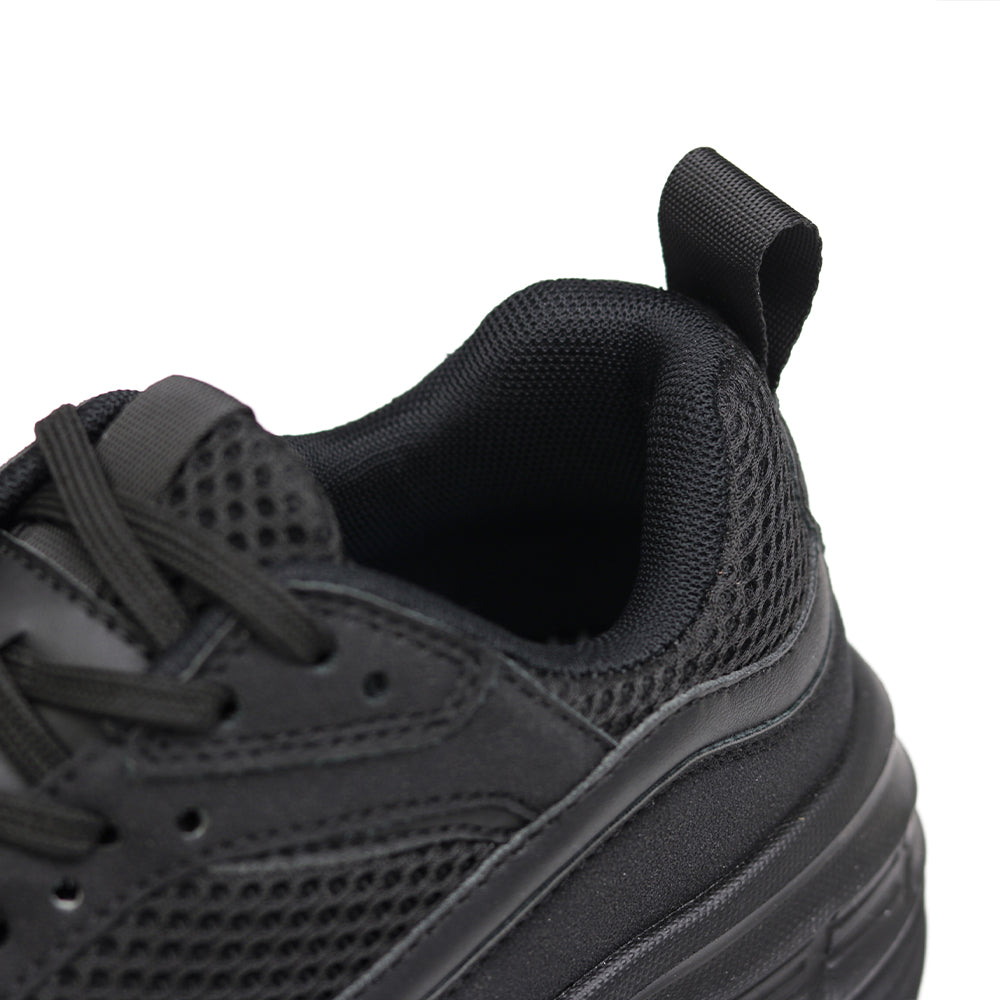 レースアップ スニーカー FS303|BLACK レディース 厚底