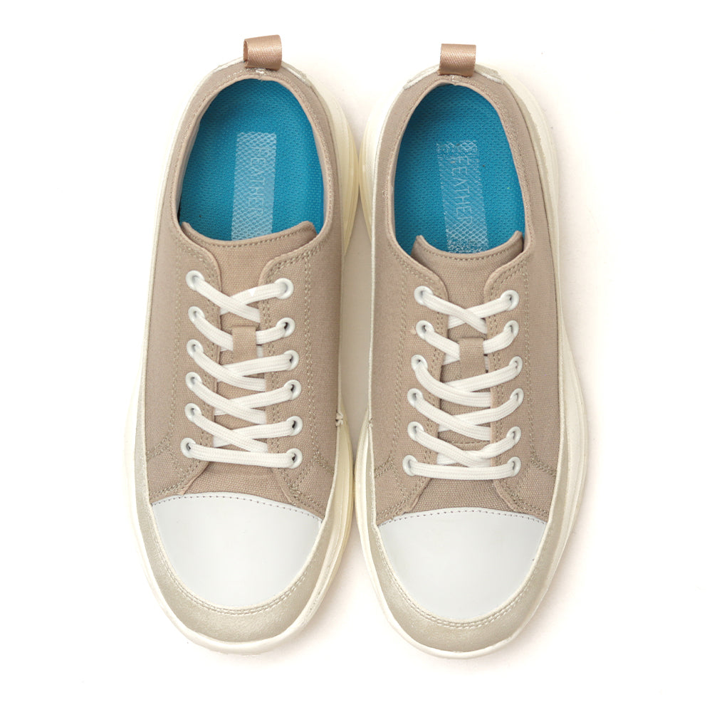 やみつきの履き心地 レディース厚底スニーカー FS-304 BEIGE|FEATHER STEP(フェザーステップ)公式オンラインショップ