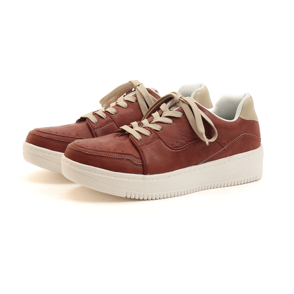 レースアップ スニーカー FS307｜ BROWN ユニセックス ストリート 