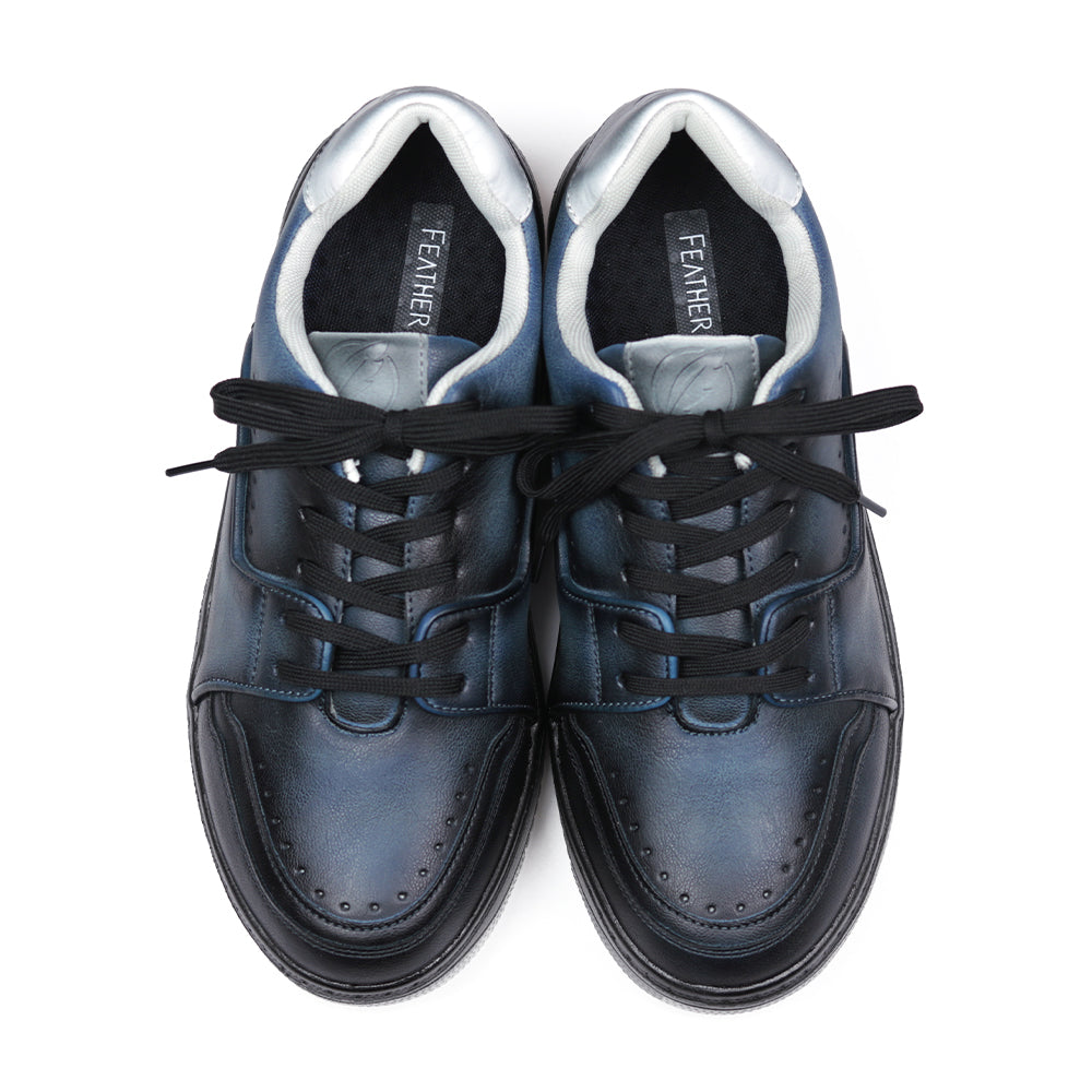 アンティーク染め やみつきの履き心地 ストリートスニーカー FS-307AN BLUE|FEATHER STEP(フェザーステップ)公式オンラインショップ