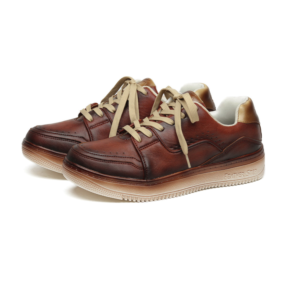 アンティーク染め レースアップ スニーカー FS307AN｜BROWN ユニ