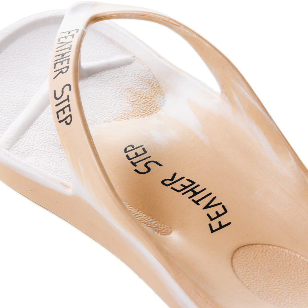 ビーチサンダル FS503 | BEIGE×WHITE 軽量 ユニセックス