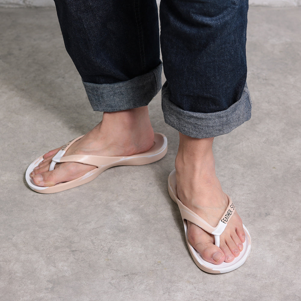 ビーチサンダル FS503 | BEIGE×WHITE 軽量 ユニセックス
