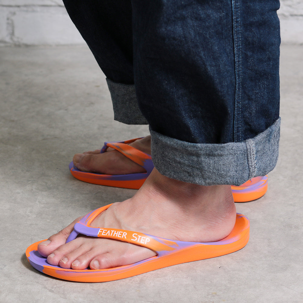 ビーチサンダル FS-503 ORANGE×PURPLE|FEATHER STEP(フェザーステップ)公式オンラインショップ