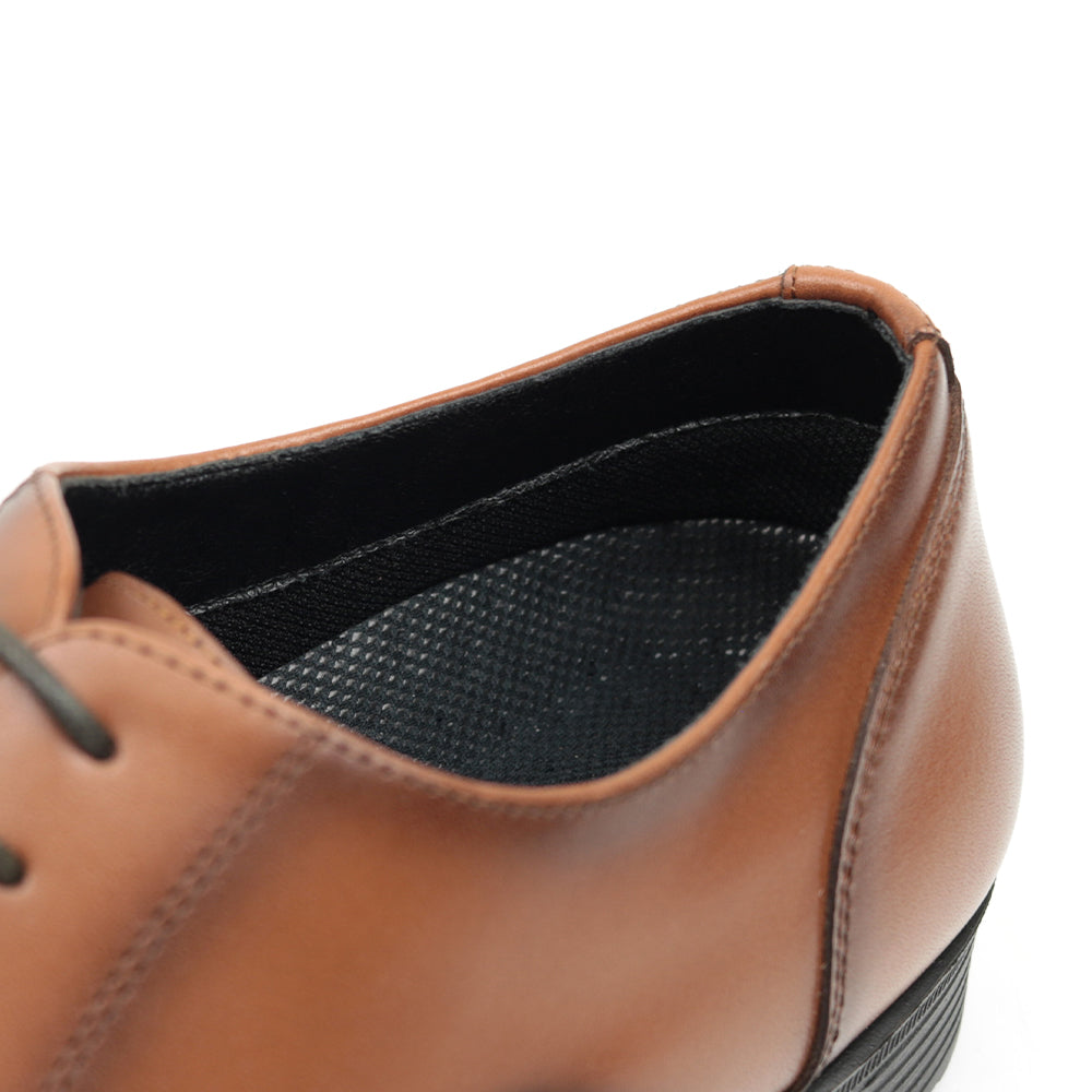 感動の履き心地 【日本製本革】シンプルビジネススニーカー FS-912 BROWN