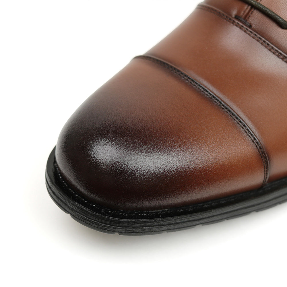 感動の履き心地 【日本製本革】シンプルビジネススニーカー FS-912 BROWN