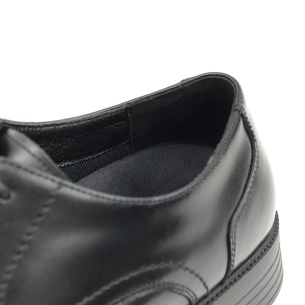 感動の履き心地 【日本製本革】3Dインソールシンプルビジネススニーカー FS924 BLACK|FEATHER STEP(フェザーステップ)公式オンラインショップ