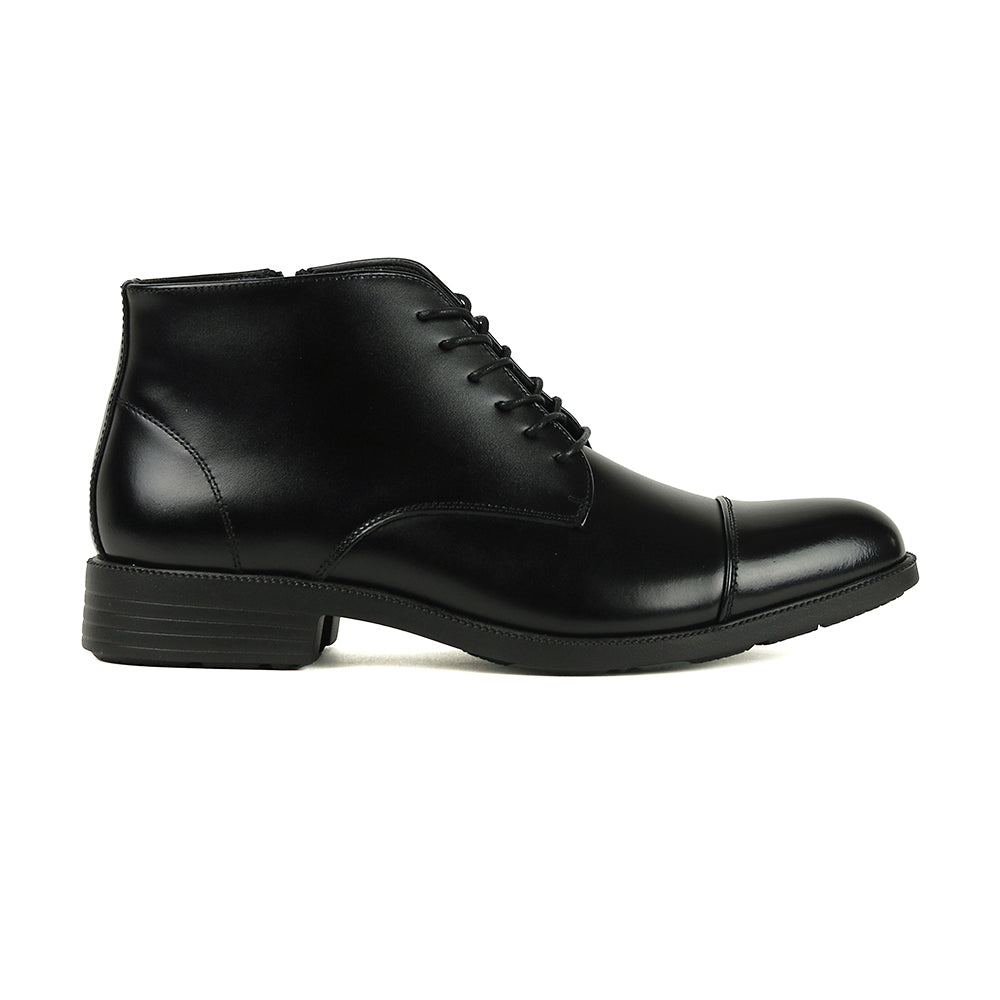 【2/8まで 早割10%off】感動の履き心地 【日本製本革】ドレスブーツ_3Dインソール_FS926 BLACK|FEATHER STEP(フェザーステップ)公式オンラインショップ