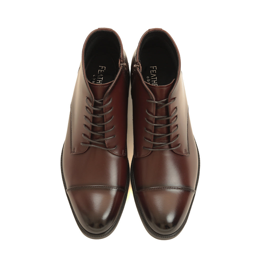 【2/8まで 早割10%off】感動の履き心地 【日本製本革】ドレスブーツ_3Dインソール_FS926 DARK-BROWN|FEATHER STEP(フェザーステップ)公式オンラインショップ