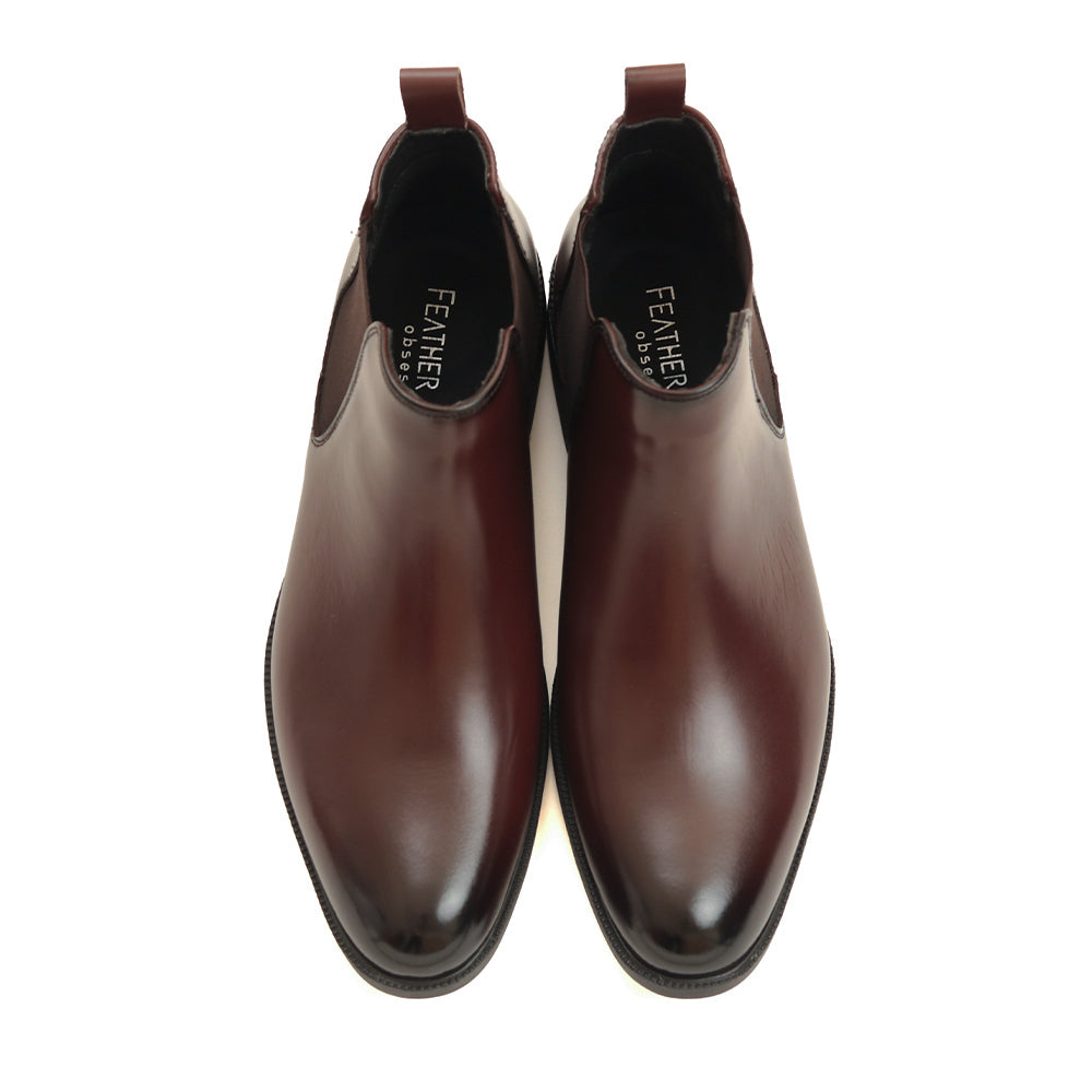 【2/8まで 早割10%off】感動の履き心地 【日本製本革】ドレスブーツ_3Dインソール_FS927 DARK-BROWN|FEATHER STEP(フェザーステップ)公式オンラインショップ