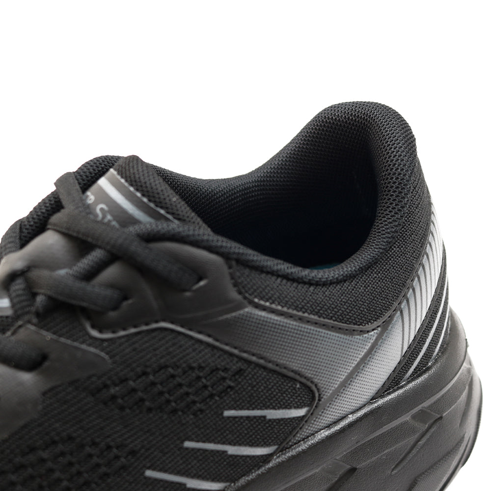 レースアップ ニットスニーカー FS302|BLACK 厚底
