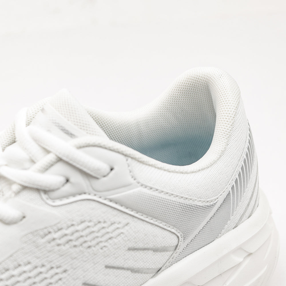 レースアップ ニットスニーカー FS302|WHITE 厚底