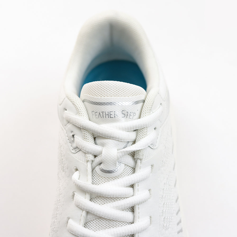 レースアップ ニットスニーカー FS302|WHITE 厚底