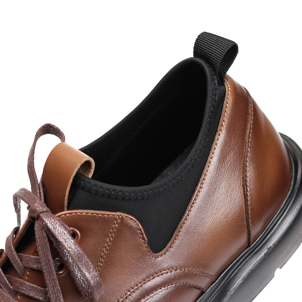 やみつきの履き心地 【日本製本革】ビジネススニーカー FS-906 BROWN