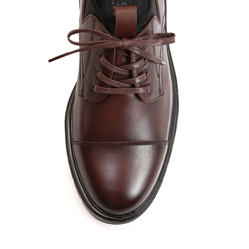 やみつきの履き心地 【日本製本革】ビジネススニーカー FS-906 DARK BROWN