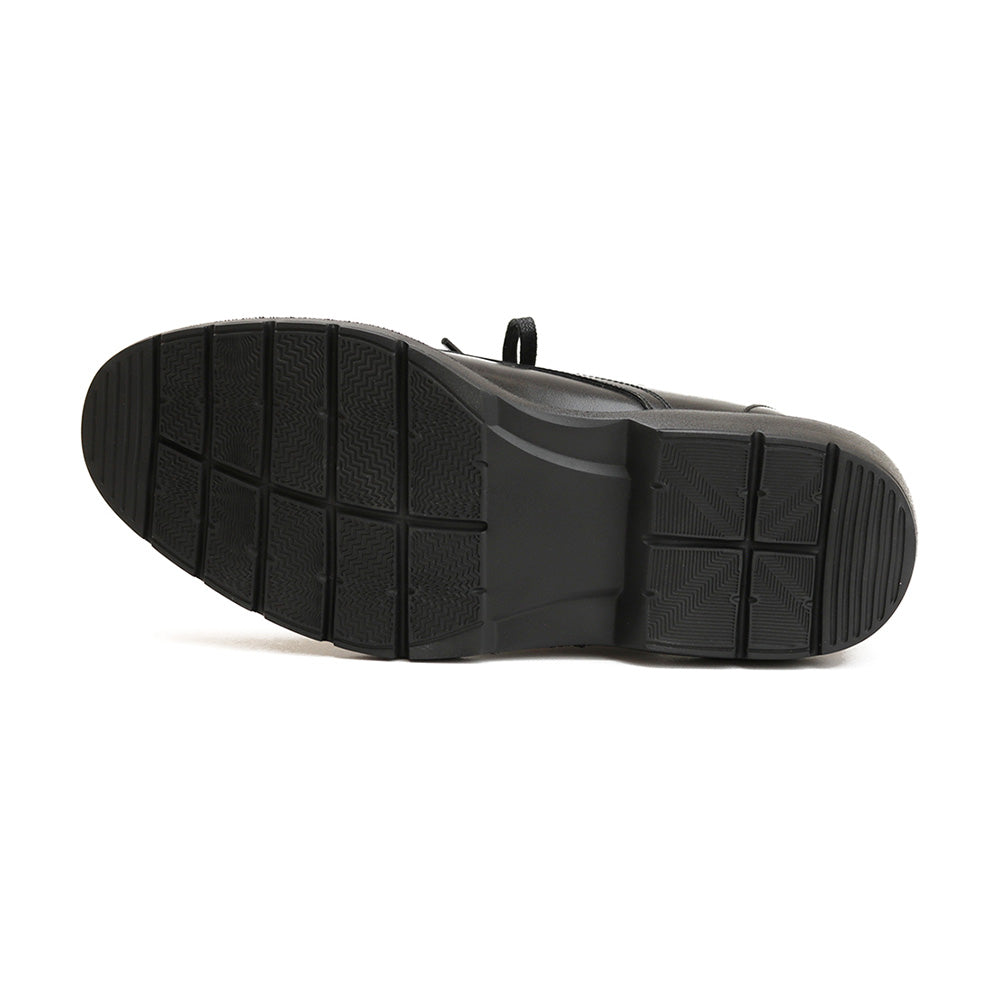 やみつきの履き心地 【日本製本革】ビジネススニーカー FS-906 BLACK