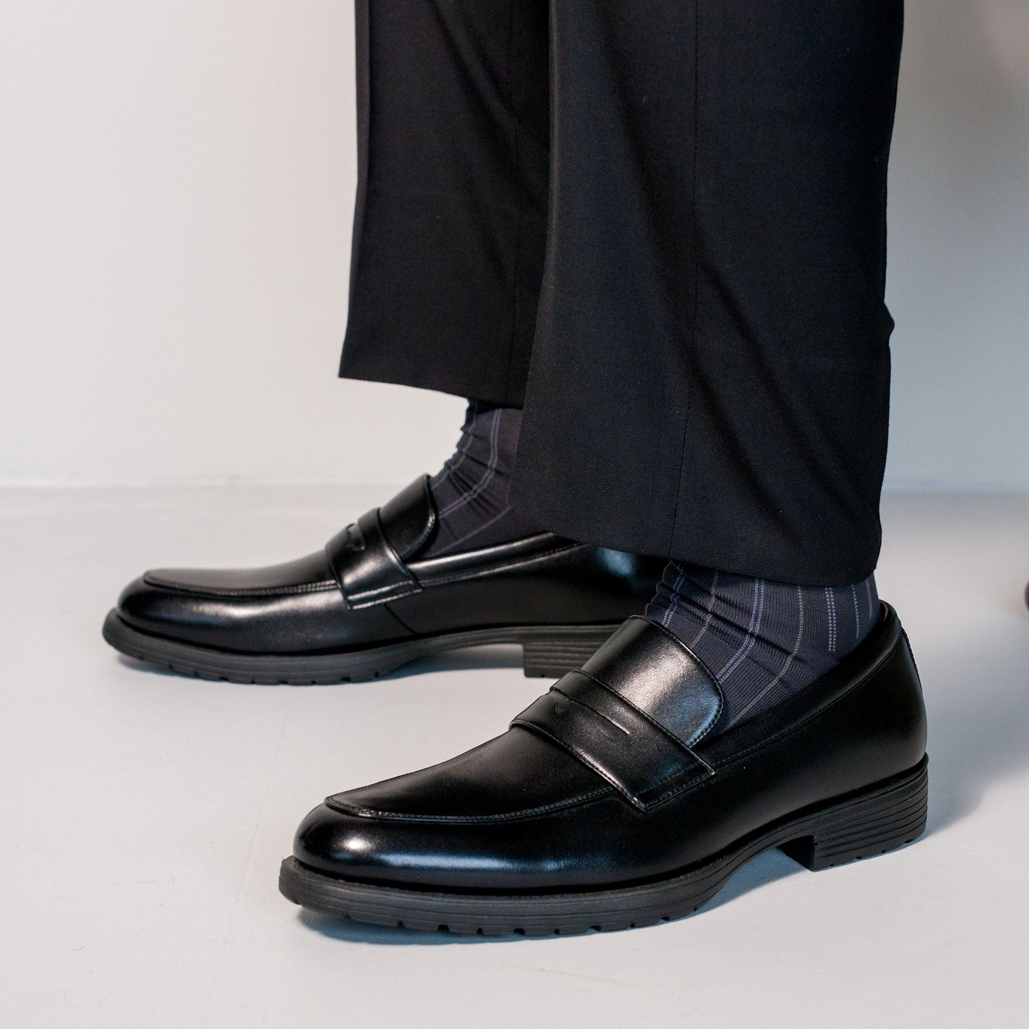 感動の履き心地 【日本製本革】シンプルビジネススニーカー FS-913 BLACK｜FEATHER STEP（フェザーステップ）公式オンラインショップ