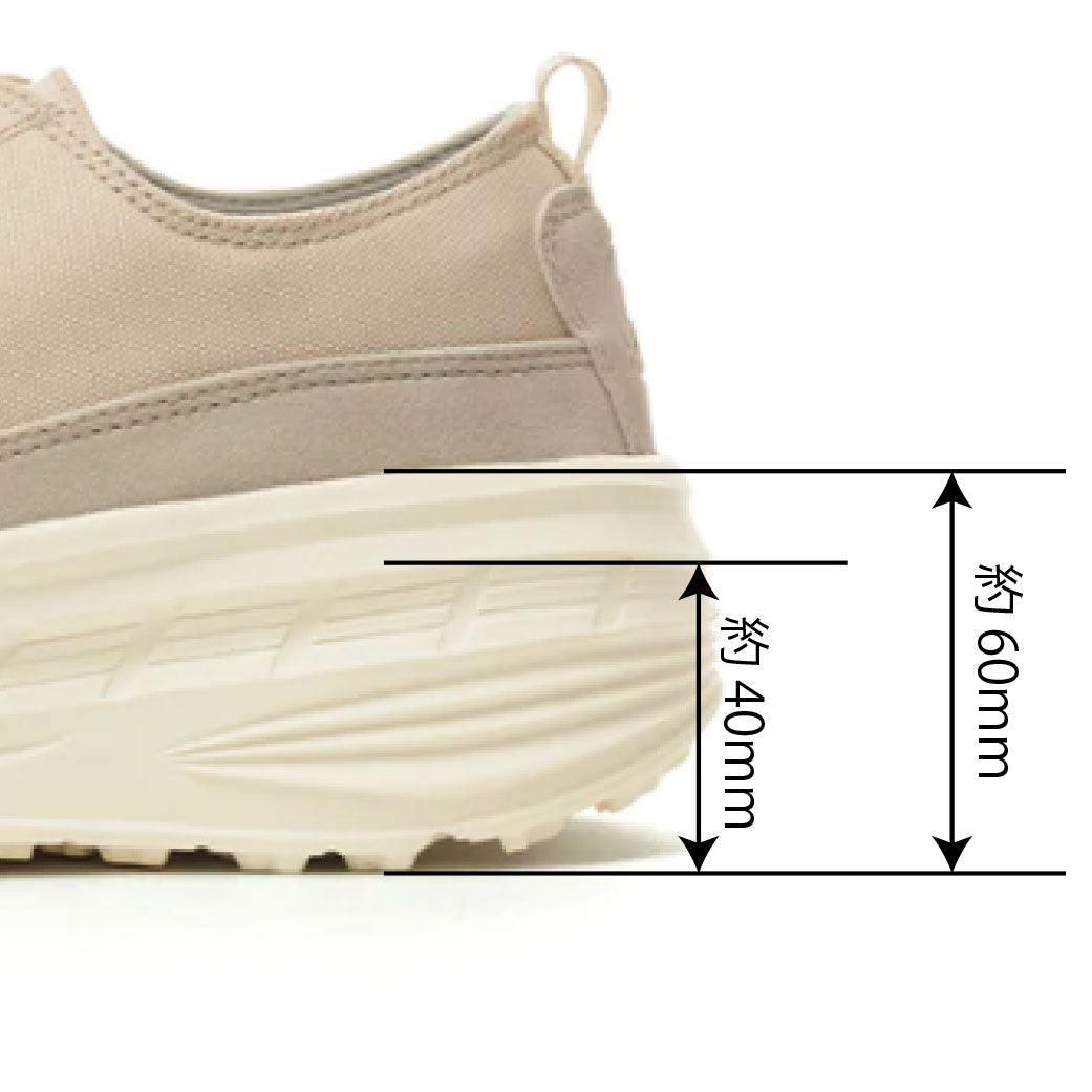 やみつきの履き心地 レディース厚底スニーカー FS-304 IVORY