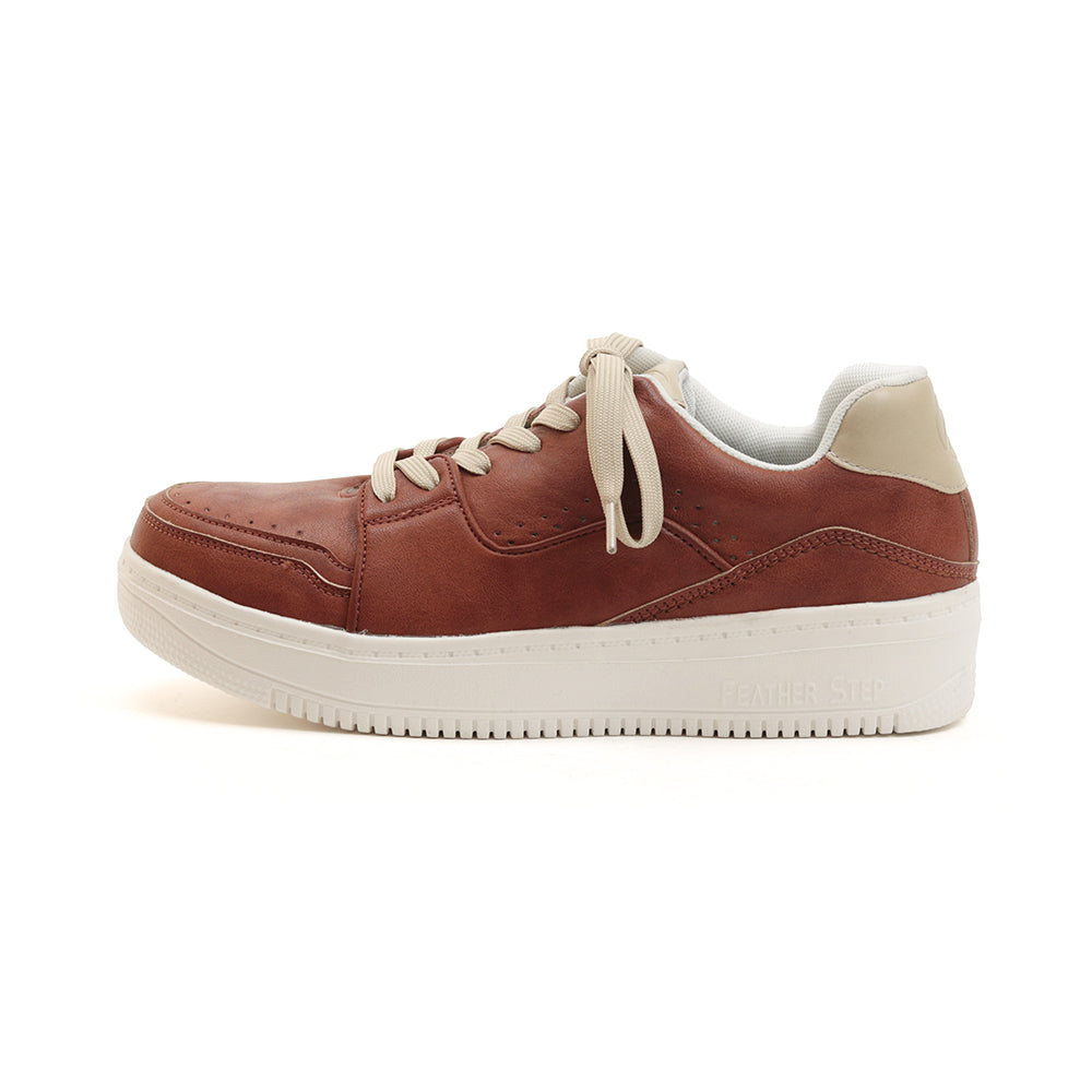 レースアップ スニーカー FS307｜ BROWN ユニセックス ストリートスニーカー