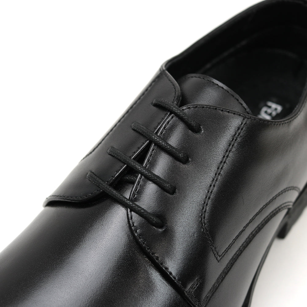 感動の履き心地 【日本製本革】シンプルビジネススニーカー FS-911 BLACK