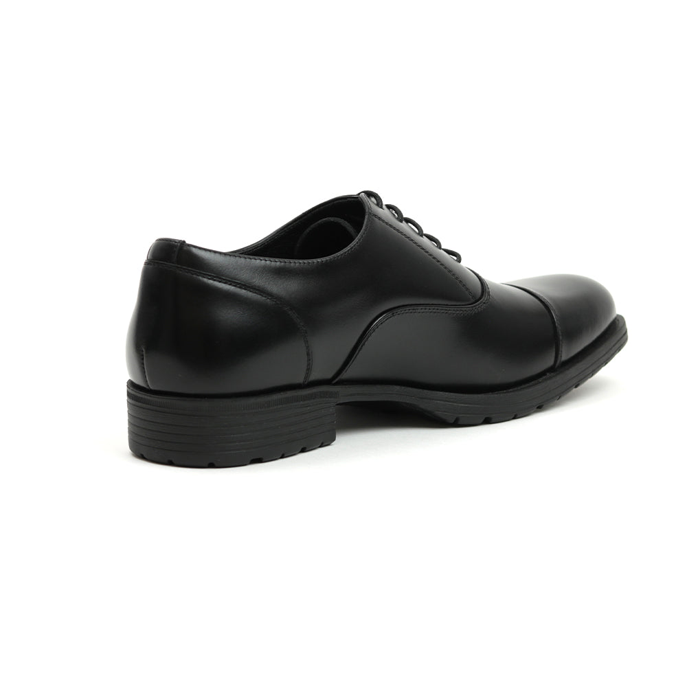 感動の履き心地 【日本製本革】シンプルビジネススニーカー FS-912 BLACK