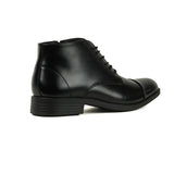 【予約割20%off】感動の履き心地 【日本製本革】ドレスブーツ_3Dインソール_FS926 BLACK