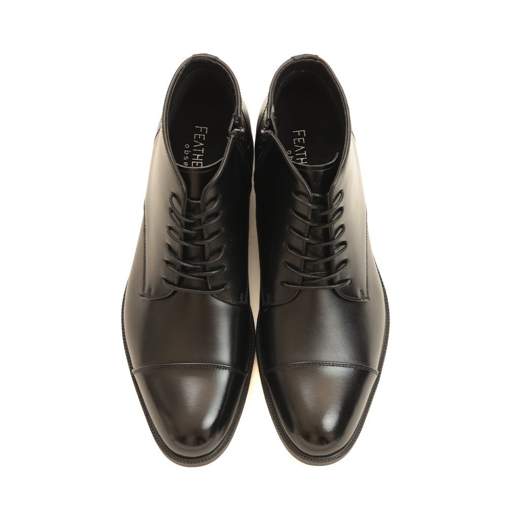 【2/8まで 早割10%off】感動の履き心地 【日本製本革】ドレスブーツ_3Dインソール_FS926 BLACK｜FEATHER STEP（フェザーステップ）公式オンラインショップ