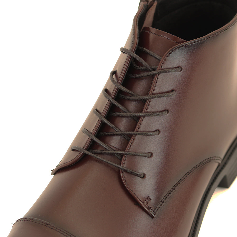 ブライス　ストレートチップミディアムブーツ　ブラウン ストレートチップ 本革ドレスブーツ FS926 | DARK BROWN 日本製