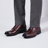 【予約割20%off】感動の履き心地 【日本製本革】ドレスブーツ_3Dインソール_FS926 DARK-BROWN