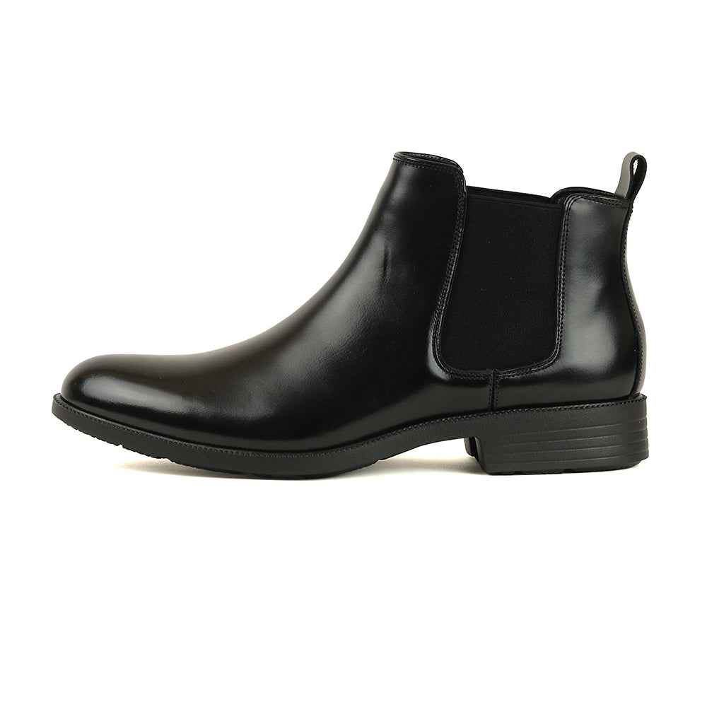 【2/8まで 早割10%off】感動の履き心地 【日本製本革】サイドゴアドレスブーツ_3Dインソール_FS927 BLACK｜FEATHER STEP（フェザーステップ）公式オンラインショップ