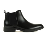 【予約割20%off】感動の履き心地 【日本製本革】サイドゴアドレスブーツ_3Dインソール_FS927 BLACK