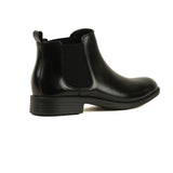 【予約割20%off】感動の履き心地 【日本製本革】サイドゴアドレスブーツ_3Dインソール_FS927 BLACK