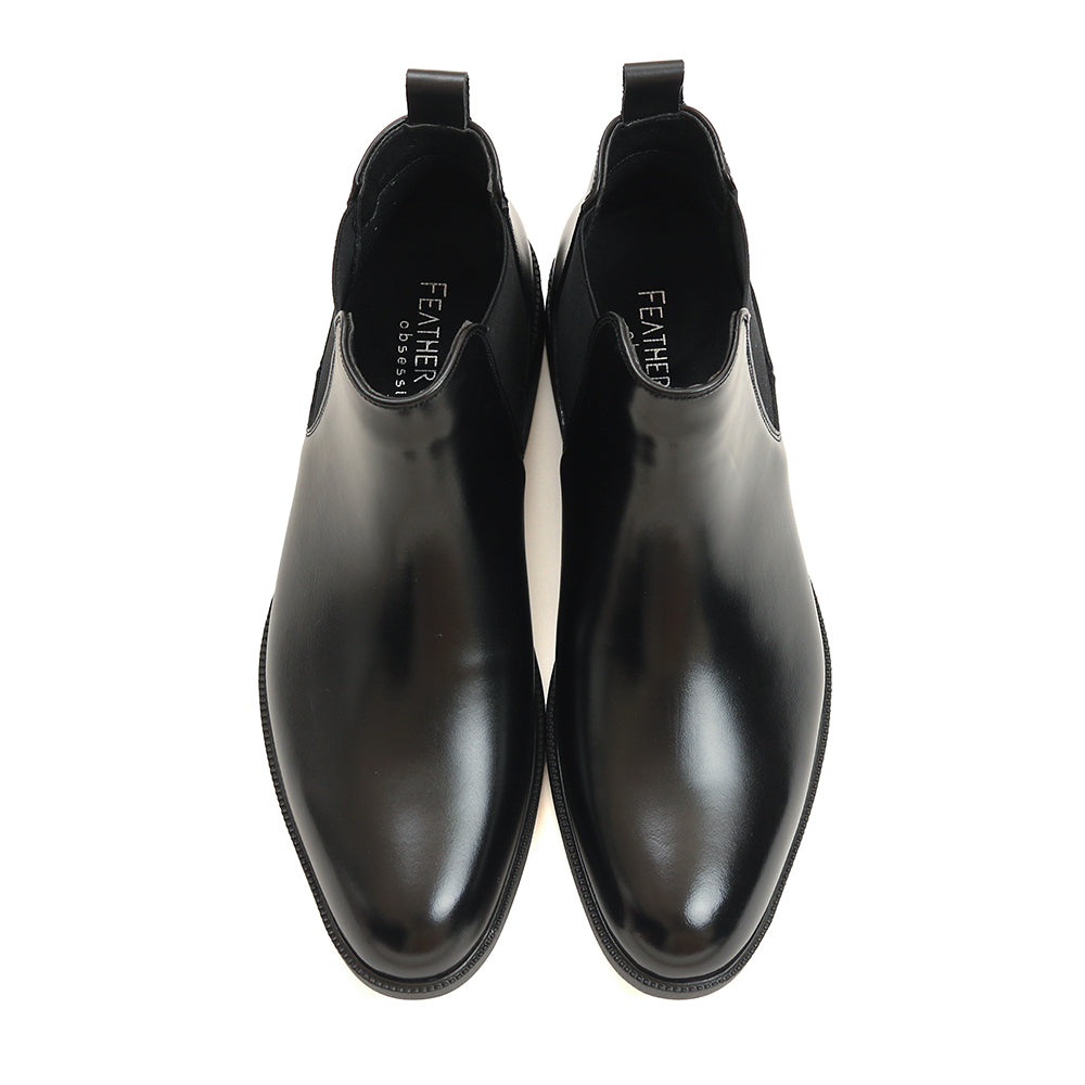 【2/8まで 早割10%off】感動の履き心地 【日本製本革】サイドゴアドレスブーツ_3Dインソール_FS927 BLACK｜FEATHER STEP（フェザーステップ）公式オンラインショップ