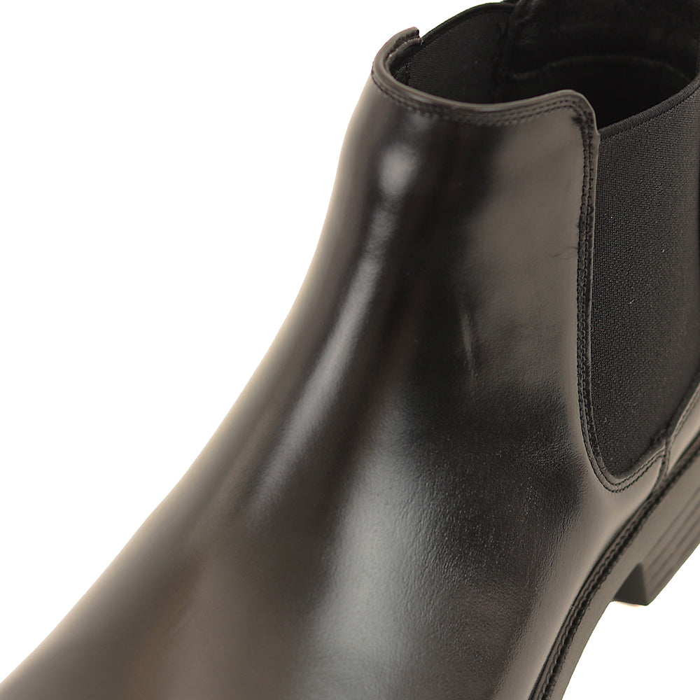 サイドゴア 本革ドレスブーツ FS927｜ BLACK 日本製｜FEATHER STEP