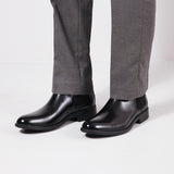 【予約割20%off】感動の履き心地 【日本製本革】サイドゴアドレスブーツ_3Dインソール_FS927 BLACK