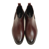 【予約割20%off】感動の履き心地 【日本製本革】ドレスブーツ_3Dインソール_FS927 DARK-BROWN