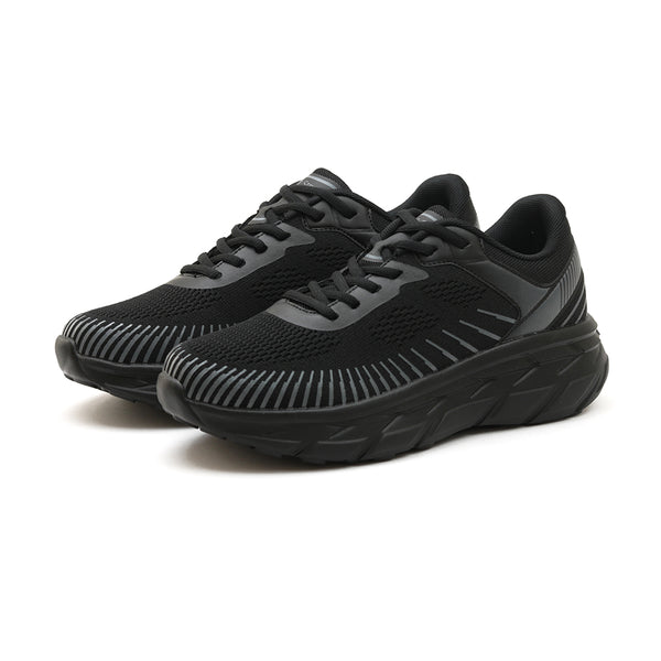 レースアップ ニットスニーカー FS302｜BLACK 厚底｜FEATHER STEP（フェザーステップ）公式オンラインショップ