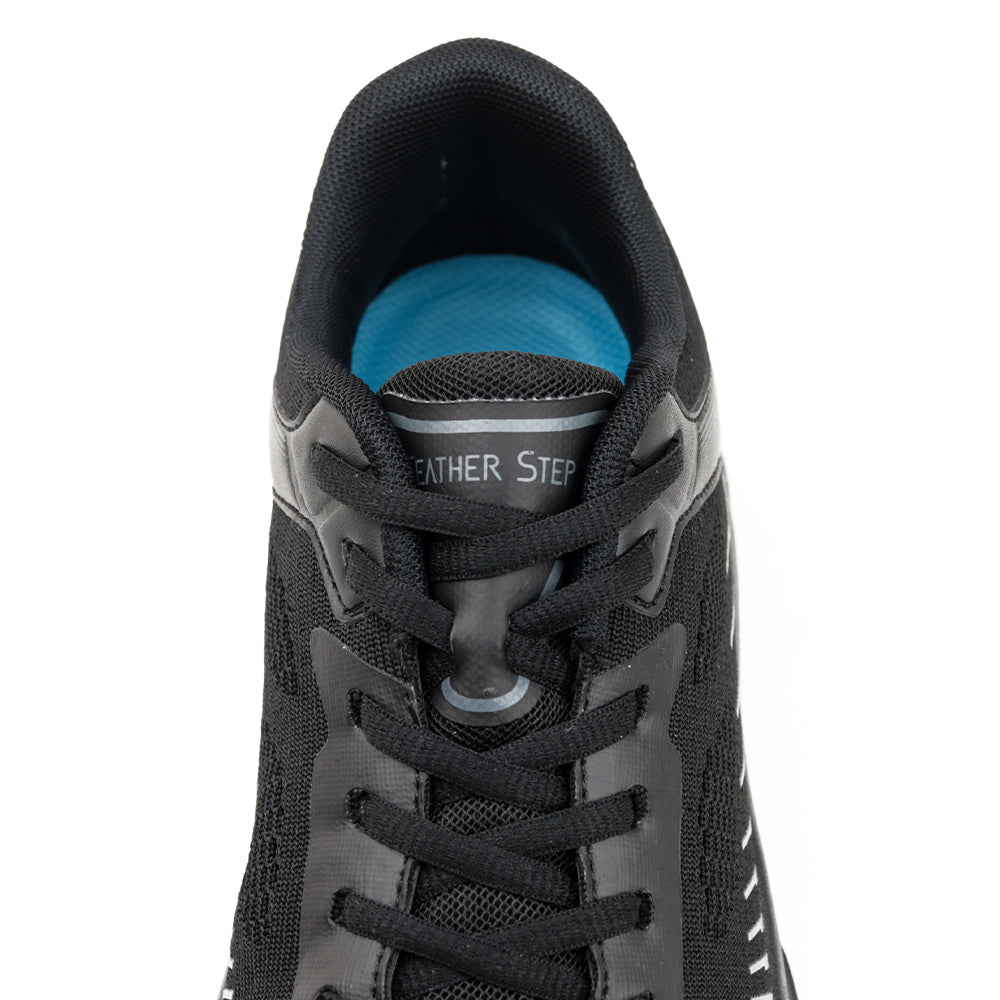 レースアップ ニットスニーカー FS302｜BLACK 厚底