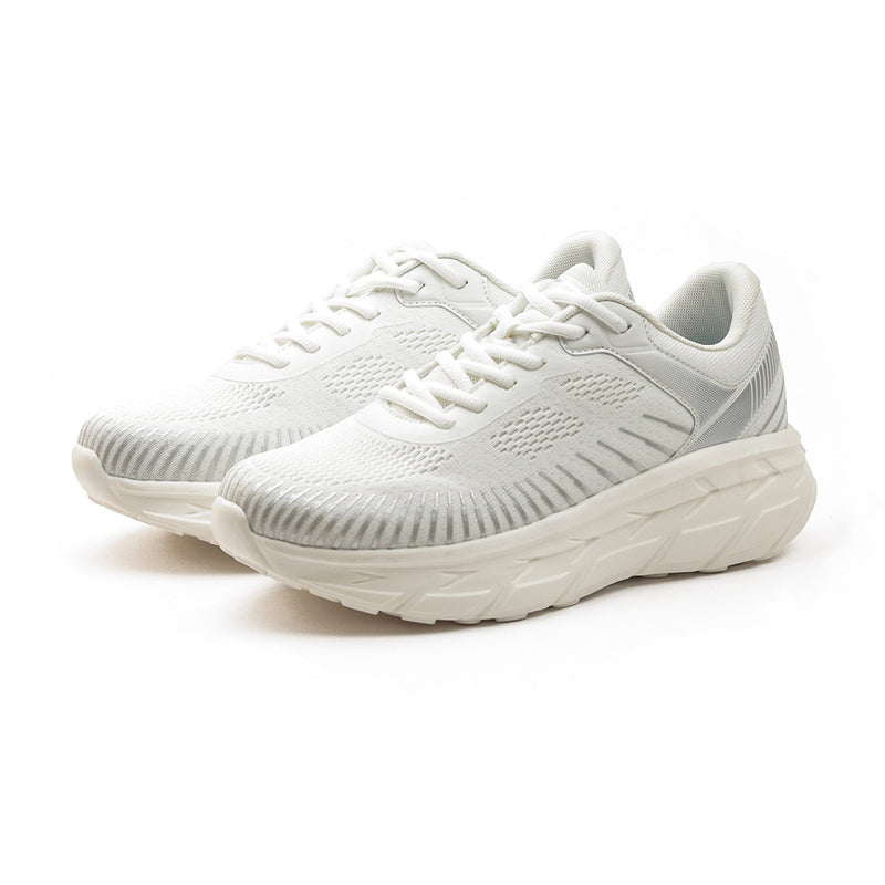 レースアップ ニットスニーカー FS302｜WHITE 厚底｜FEATHER STEP（フェザーステップ）公式オンラインショップ