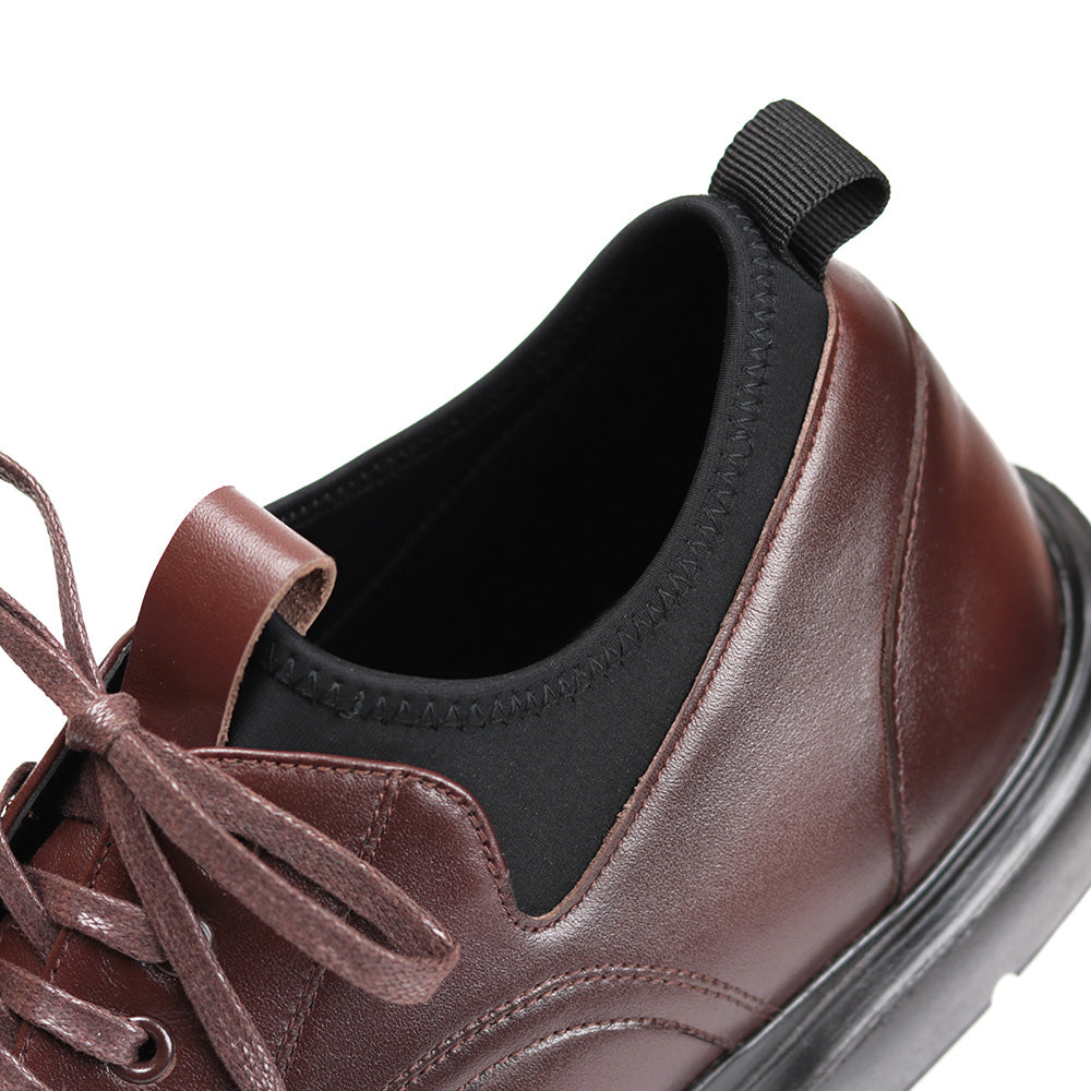 レースアップ ビジネススニーカー FS906｜DARKBROWN 日本製本革