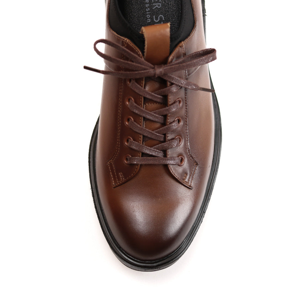 レースアップ ビジネススニーカー FS907｜BROWN 日本製本革｜FEATHER
